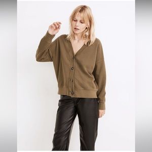 Madewell Re(sourced) Cotton Sweatshirt Cardigan